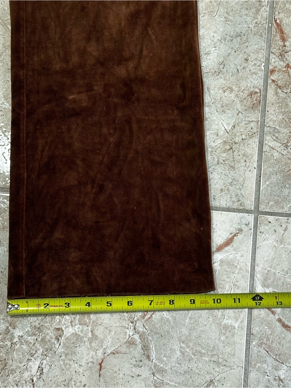Kids Brown Velour Wide-Leg Bottoms - Picture 5 of 8